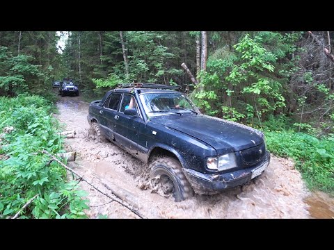 Видео: волга 4х4 дает жару на покатушке