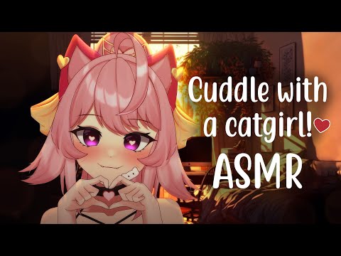 Видео: [ASMR] Обниматься с девушкой-кошкой 2 !! Мяу, мурлыканье, сердцебиение | от Catgirl Vtuber🐱
