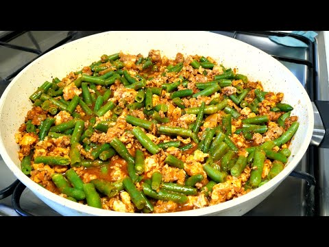 Видео: Обожаю этот Рецепт из Фарша и Стручковой Фасоли!