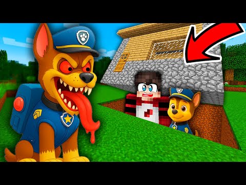Видео: Я СПРЯТАЛСЯ под ДОМОМ ОТ ГОНЩИКА ЕХЕ ЩЕНЯЧИЙ ПАТРУЛЬ В МАЙНКРАФТЕ