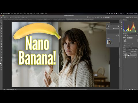 Видео: Nano Banana ТЕПЕРЬ является частью PHOTOSHOP!