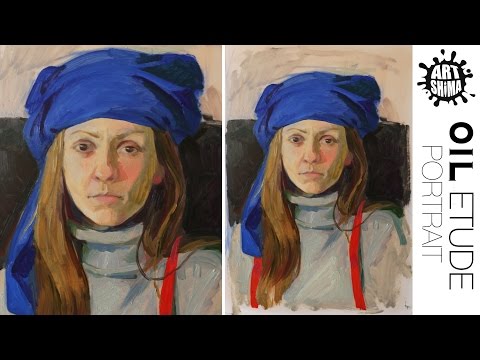 Видео: МАСЛО Пишу этюд головы / Портрет Маслом