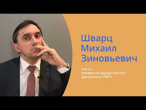 Видео: Шварц М.З. Реплика о юридическом знании и погружении в специализацию