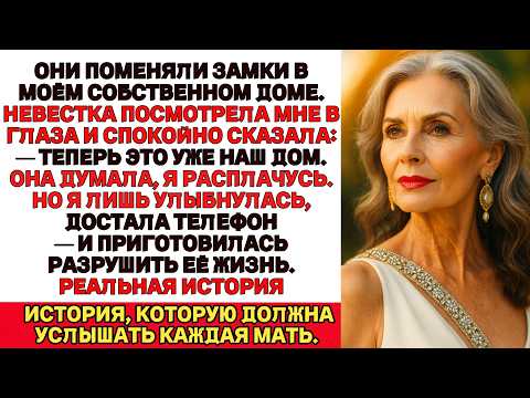 Видео: Невестка сменила замки, чтобы отобрать у меня дом. Но она даже не догадывалась, как я ей отомщу.