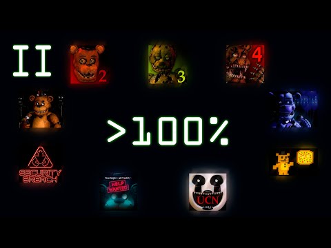Видео: Марафон FNaF -  Прохожу фнаф на 100% (Part 2)