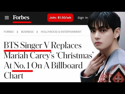 Видео: Официально! V из BTS сместил Мэрайю Кэри с первой строчки Billboard?! (Forbes)