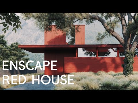 Видео: Enscape Red House | Модульный рендер