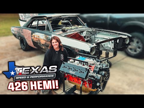 Видео: Наш TEXAS SPEED 426 HEMI уже здесь! - Turbo GEN 3 HEMI Dart Build