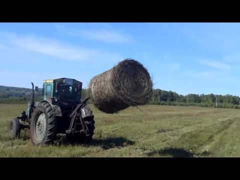 Видео: т 40 самодельный быстросъёмный погрузчик рулонов