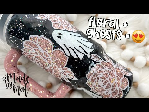 Видео: Урок по созданию эпоксидного стакана «Цветочный жуткий сезон»