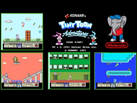 Видео: Tiny Toon Adventures (Тини Тун) (NES / Денди) - Прохождение. БЕЗ КОММЕНТАРИЕВ. 1080p60 HD