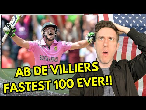 Видео: Американская РЕАКЦИЯ на КРИКЕТ - ЭБ де Вильерс - САМЫЙ БЫСТРЫЙ 100-ЛЕТНИЙ ВРЕМЯ!