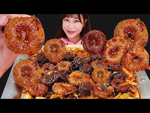 Видео: Ринг Интестины🍩🍩🍩 (Ring Gopchang) Звуки для еды MUKBANG