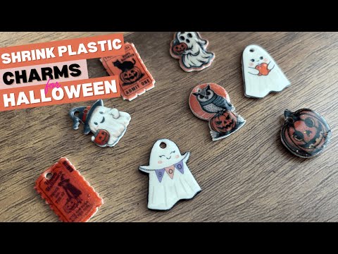 Видео: Пластиковые амулеты для Хэллоуина с термоусадочной пленкой Cricut и УФ-смолой | Извлеченные уроки...