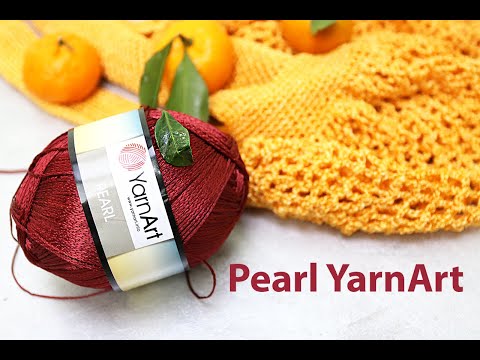Видео: 🌿Пряжа вискоза. Pearl Yarnart. Обзор пряжи с живыми образцами узоров.
