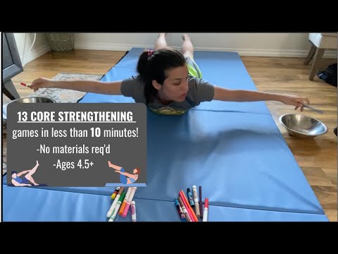 Видео: 10+ игр на укрепление мышц кора менее чем за 10 минут, для детей от 4,5 лет