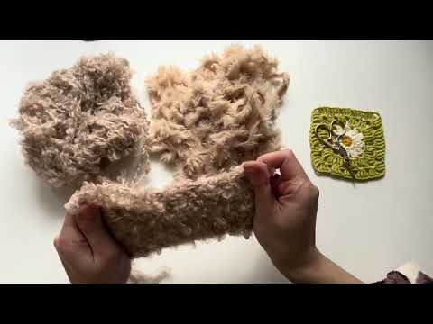 Видео: Как вязать из букле и другой пушистой пряжи / как увидеть петли на букле