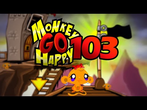 Видео: Игра "Счастливая Обезьянка 103" (Monkey GO Happy 103) - прохождение