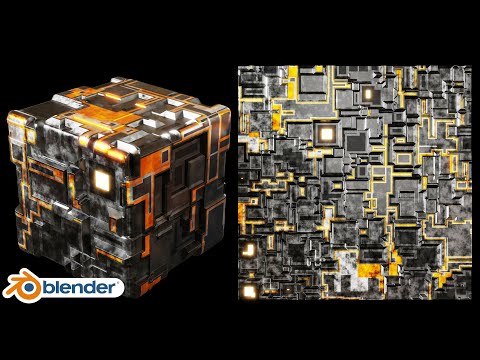 Видео: Процедурный научно-фантастический металл (урок по Blender)