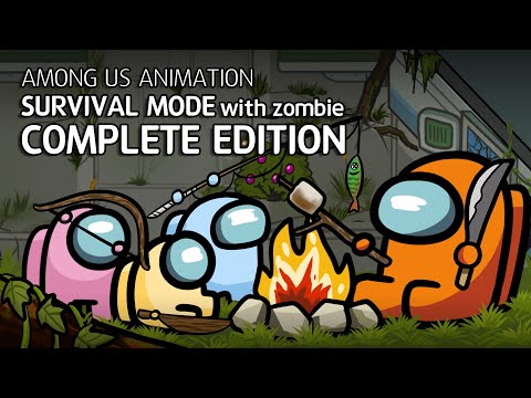 Видео: Среди нас анимация режим выживания с зомби Полное издание | Among us Survival Complete edition