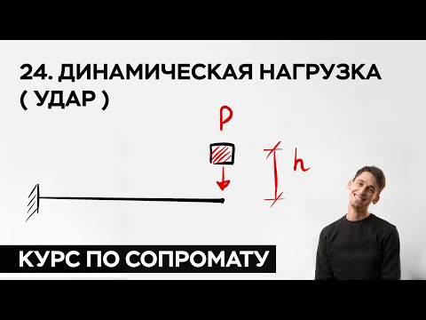 Видео: 24. Динамическая нагрузка/удар ( практический курс по сопромату )