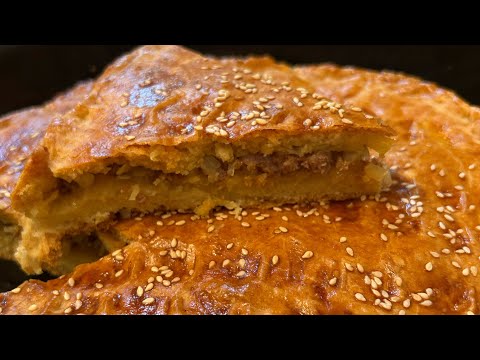 Видео: Всеми любимый пирог. Готовим к каждому празднику. Мясной пирог 🥧 получается с первого раза.#трек#рек