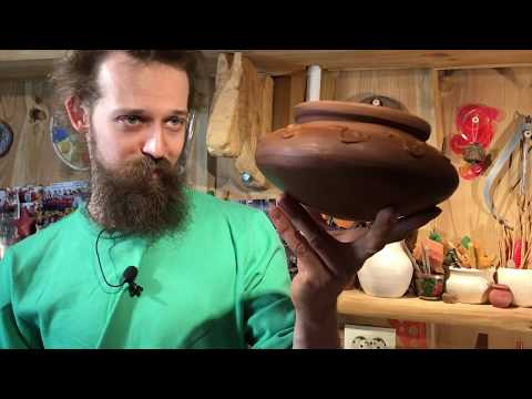 Видео: 🍯 Горшок с конусным выпуклым дном и рельефным узором Гончарная школа Волшебство керамики