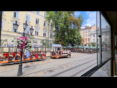 Видео: Львів  екскурсія трамваєм #2 \ Lviv tram tour # 2