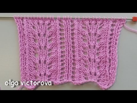 Видео: АЖУРНЫЕ ДОРОЖКИ - НЕПОВТОРИМОЕ СОЧЕТАНИЕ ПРОСТОТЫ И ИЗЫСКАННОСТИ 844 Узоры спицами