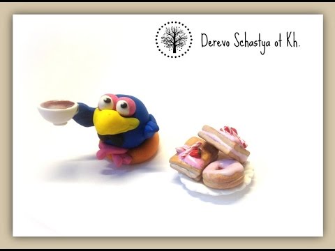 Видео: Как слепить Кар Карыча "Смешарики" из полимерной глины / пластилина