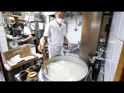 Видео: Невероятная лапша ручной работы! Высшие навыки японского производителя собы | Еда в Киото
