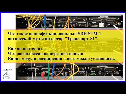 Видео: Полнофункциональный SDH STM-1 оптический мультиплексор «Транспорт-S1». Обзор структуры.