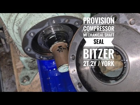 Видео: Утечка в механическом уплотнении компрессора Bitzer 2T.2Y / Йорк