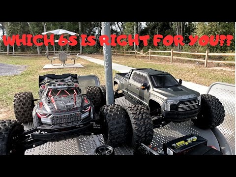 Видео: Совершенно новый 1/8 KRATON 6S BLX или 1/7 BIG ROCK 6S 4X4 BLX — что подойдет именно вам?