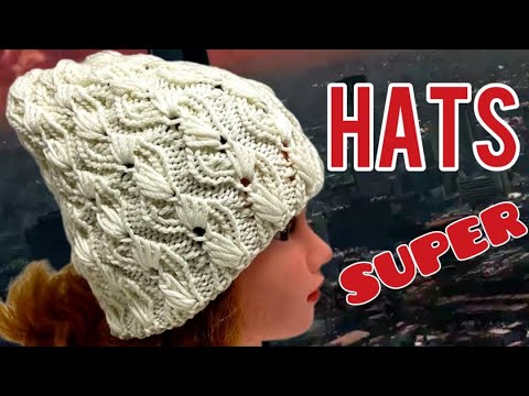 Видео: КРУТЫЕ ВЯЗАНЫЕ ШАПКИ ЭТОГО СЕЗОНА. COOL KNITTED HATS OF THIS SEASON.
