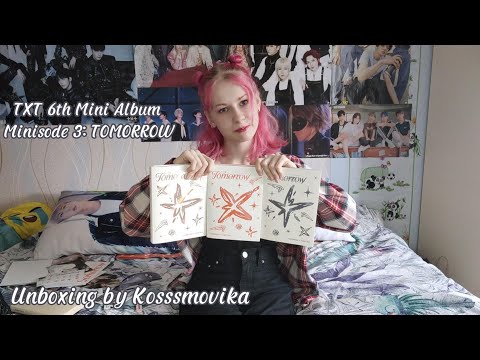 Видео: (ENG) Распаковка альбома TXT Minisode 3: TOMORROW | Kosssmovika | Album unboxing