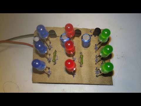 Видео: Простейшие бегущие огни для новичка.Подробная сборка.