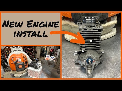 Видео: ЗАМЕНА ДВИГАТЕЛЯ STIHL BR800 / КАК ЗАМЕНИТЬ ДВИГАТЕЛЬ