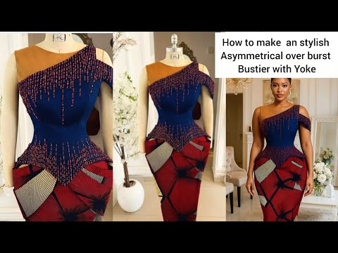 Видео: Сделай сам: как раскроить и сшить асимметричное бюстье с кокеткой #бюстье