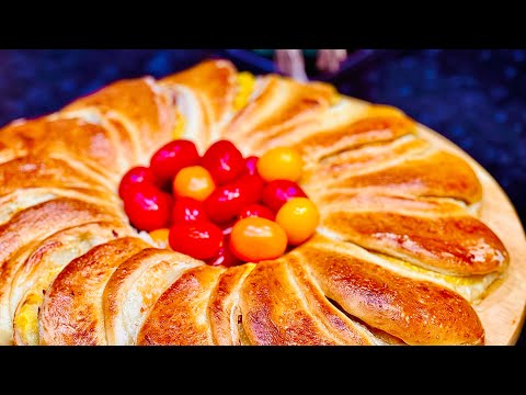 Видео: Пирог с Ветчиной Ананасом и Сыром/ Такого Необычно Вкусного Пирога вы ещё не видели Рецепты от Элины