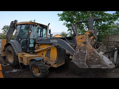 Видео: Установили систему SRS/СРС (Ride Control) на американский экскаватор погрузчик John Deere!