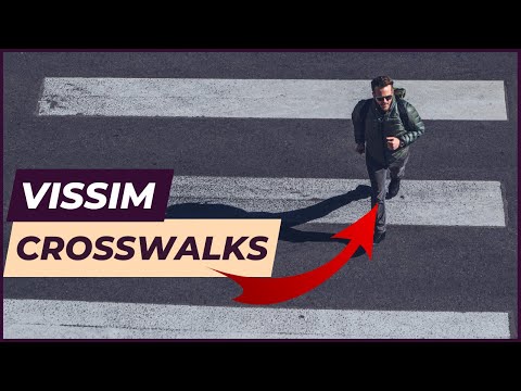 Видео: Учебное пособие Vissim — Пешеходные переходы