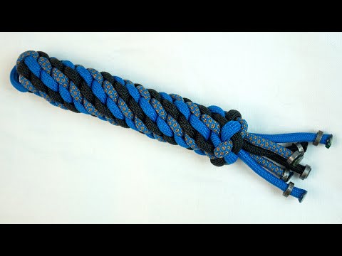 Видео: Брелок-контейнер из паракорда / Paracord Key Fob Container