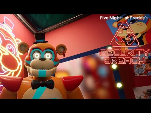 Видео: впервые запустил и уже экшен (Five Nights at Freddy's; Security Breach)
