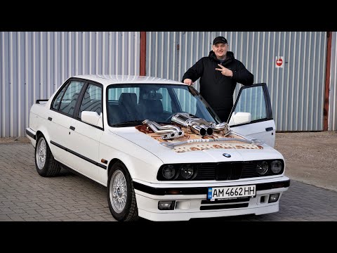 Видео: Идеальный BMW E30. Установка обвеса M Technic 2, ДРИФТ, полировка дисков.