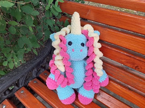 Видео: Unicorn Amigurumi ЕДИНОРОГ крючком 1 часть! Мастер-класс! Вяжем вместе Единорожку! Мягкая игрушка!