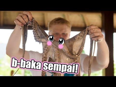 Видео: ЖУЙ ТЕНТАКЛИ на палочках! Осьминожище на углях