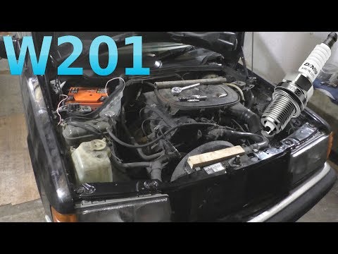 Видео: E 190 W201 Не заводится на 4х свечах НО работает на 3х!