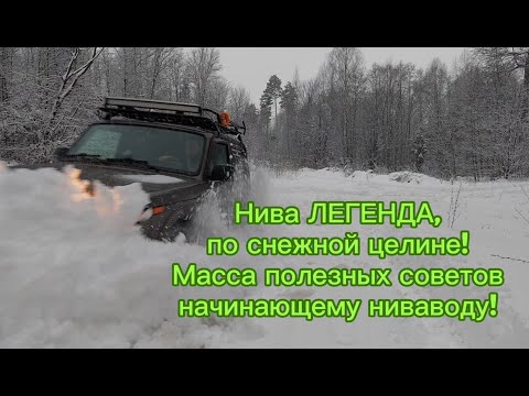 Видео: Нива Легенда, преодоление снежной целины! Практические советы, примеры в сравнении с Уазом!