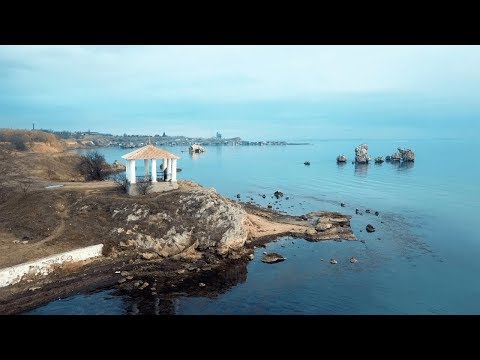 Видео: Керчь и её окрестности. # 5 Древнее городище Мирмекий .Побережье пролива